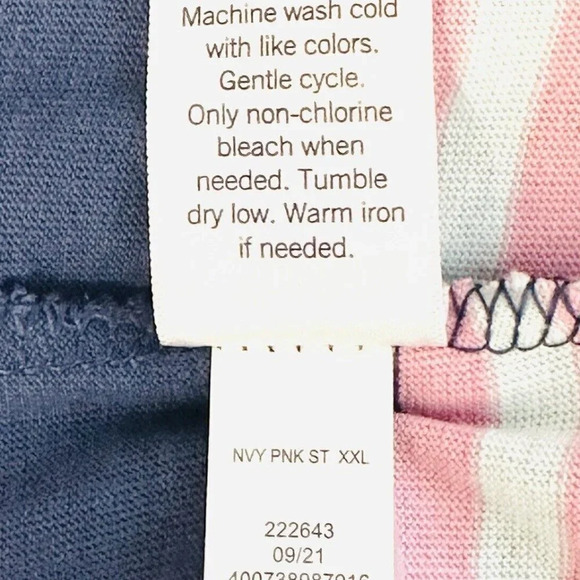 NWT SO GOODS FOR LIFE Juniors Long Sleeve Pull Over Crew Neck Striped Shirt XXL - Picture 12 of 12